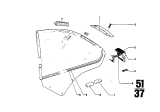 Diagram for BMW 3.0CS Weather Strip - 51367740128