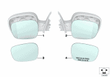 Diagram for 2008 BMW X3 Side View Mirrors - 51163455597