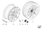 Diagram for 2013 BMW 335i Alloy Wheels - 36118036934