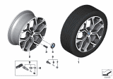 Diagram for 2016 BMW X1 Alloy Wheels - 36106883002