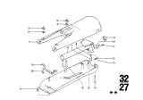 Diagram for BMW 3.0S Steering Column Cover - 32311117300