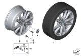 Diagram for 2015 BMW X5 Alloy Wheels - 36116853952