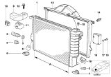 Diagram for 1993 BMW 750iL Radiator - 17111723468