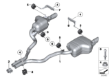 Diagram for BMW Z4 Exhaust Pipe - 18307647050