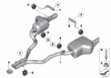 Diagram for 2010 BMW Z4 Exhaust Pipe - 18307647050