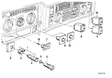 Diagram for 1987 BMW M6 Hazard Warning Switches - 61311380355