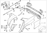 Diagram for 1997 BMW 740i Fender Splash Shield - 51718125982