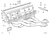 Diagram for 1991 BMW M5 Exhaust Flange Gasket - 11721312800