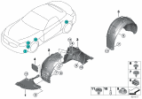 Diagram for 2019 BMW Z4 Fender Splash Shield - 51717441901