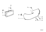 Diagram for 1988 BMW 528e Door Armrest - 51421912657