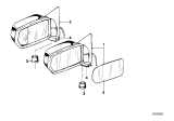 Diagram for 1983 BMW 633CSi Side View Mirrors - 51161874930