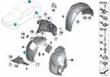 Diagram for BMW 328i GT Fender Splash Shield - 51717288906