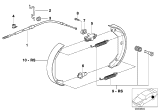 Diagram for 1998 BMW 528i Parking Brake Cable - 34401166234