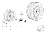 Diagram for BMW 540i Wheel Cover - 36131181288