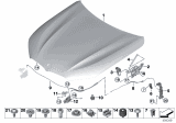 Diagram for BMW 530i xDrive Hood Latch - 51237347404