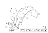 Diagram for 2007 BMW Z4 M Fender Splash Shield - 51718046084