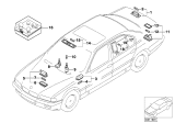 Diagram for 1997 BMW 740i Interior Light Bulb - 63318385358