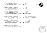 Diagram for 1997 BMW 740iL Emblem - 51148136273