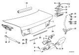 Diagram for 1997 BMW 850Ci Door Lock Cylinder - 51248118688