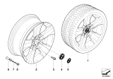 Diagram for 2010 BMW X3 Alloy Wheels - 36113401201