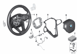 Diagram for 2019 BMW 530i Steering Wheel - 32306866466