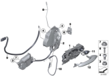 Diagram for BMW 650i Door Latch Cable - 51217225004