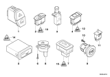 Diagram for BMW X3 Hazard Warning Switches - 61316919506