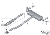 Diagram for BMW X2 Exhaust Resonator - 18308685953