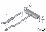 Diagram for 2018 BMW X2 Exhaust Resonator - 18308685953