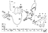 Diagram for BMW Alpina B7 Door Striker - 51217249639