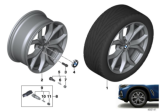 Diagram for 2020 BMW X6 Alloy Wheels - 36116883752