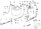 Diagram for 1992 BMW 318is Battery Cable - 12421732227