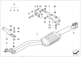 Diagram for 2000 BMW 528i Muffler - 18101440362