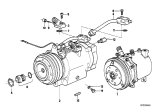 Diagram for 1986 BMW 535i A/C Compressor - 64528385713