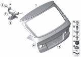 Diagram for BMW X1 Liftgate Hinge - 41627067219