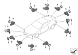 Diagram for BMW 840i Parking Assist Distance Sensor - 66208745307