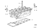 Diagram for BMW 530i Cylinder Head Gasket - 11121736345