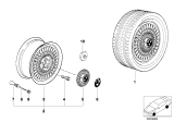 Diagram for 1992 BMW 325is Wheel Cover - 36131180777