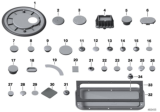 Diagram for BMW 228i xDrive Gran Coupe Body Mount Hole Plug - 51717410246