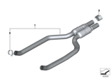 Diagram for BMW Alpina B7 Exhaust Pipe - 18308635592