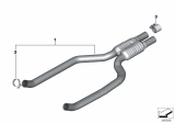 Diagram for BMW M760i xDrive Exhaust Resonator - 18308654953