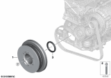 Diagram for BMW 740i xDrive Crankshaft Pulley - 11238650741