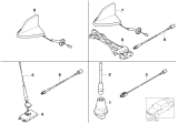 Diagram for 2001 BMW 330Ci Antenna Cable - 61126908522