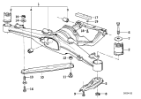 Diagram for 1991 BMW 735i Axle Beam - 33311090382