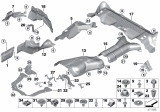 Diagram for 2015 BMW X5 Exhaust Heat Shield - 51487290653