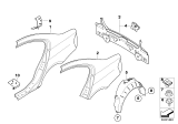 Diagram for 2010 BMW 335i Fender Splash Shield - 51717059381