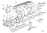 Diagram for BMW 318i Intake Manifold - 11611721725