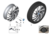 Diagram for 2020 BMW i3 Alloy Wheels - 36116856895
