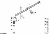 Diagram for BMW X5 Rocker Shaft Spring Kit - 11348623323