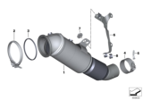 Diagram for 2020 BMW 540i xDrive Catalytic Converter - 18328682785